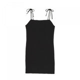 Wild Fable Women's Sleeveless Tie Strap Rib Knit Dress