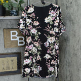 Isaac Mizrahi Live! Women's Floral Printed Stretch Crepe Woven Swing Dress