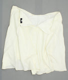 Who What Wear Women's Plus Size Back Zip Linen Blend Swing Skirt Cream 26W