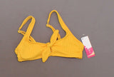 Xhilaration Women's Swimwear Ribbed Tie Front Bralette Bikini Top