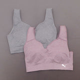 New Puma Womens Convertible Back 2 Pack Seamless Sports Bra. 1344680-NEW Medium