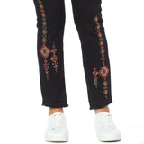 DG2 by Diane Gilman Women's Tall Embroidered Pull On Exposed Button Jeans