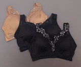 New Rhonda Shear LOT OF 3 "Betty" Pin-Up Bra With Pads. 709329-Plus-NEW 2X