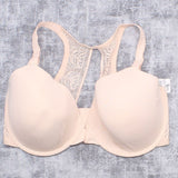 Paramour Women's Front Or Back Close Nursing Bra With Lace T-Back Bra