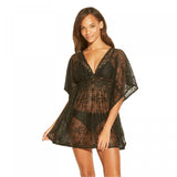 Xhilaration Women's Crochet Cut Out Back Cover Up Dress