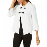JM Collection Women's Wing-Collar Flyaway Cardigan Sweater