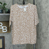 Isaac Mizrahi Live! Women's Appaloosa Dot Elbow Sleeve Knit Top