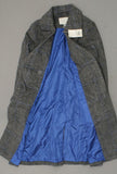 A New Day Women's Plaid Double Breasted Wool Overcoat with Fur Trim