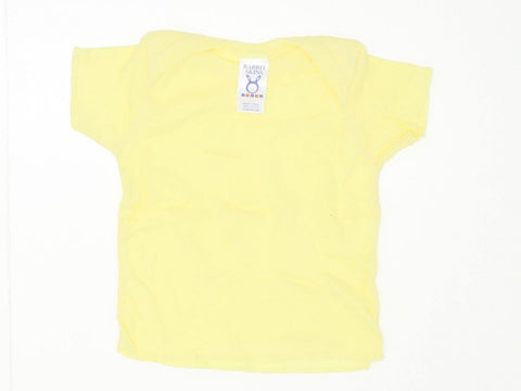 Rabbit Skins Envelope Fold Toddler T-Shirt Yellow 12 Months