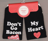 Charter Club Women's Don't Go Bacon My Heart Funny Slipper Socks