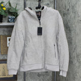 Bugatchi Men's Wool Blend Hooded Bomber Jacket