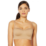 Nearly Nude Women's Seamless Wireless Bandeau Bra With Optional Straps