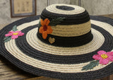 Betsy Johnson Women's Floral Bliss Floppy Hat
