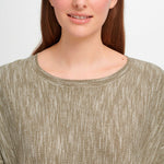 DKNY Jeans Women's Marled Knit Dolman Half Sleeve Top