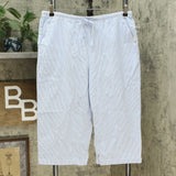Karen Scott Women's Cotton Seersucker Capri Pants