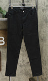 G by Giuliana Women's Downtown Denim Release Hem Colored Jeans Black 4
