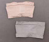 Rhonda Shear 2 Pack Underwire Bandeau Bras Removable Pads Gray/ Blush Small