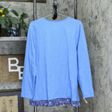 Denim & Co. Women's Slub Knit Cardigan With Attached Tank Top