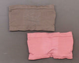 Rhonda Shear 2 Pack Underwire Bandeau Bras with Pads Mocha/ Pink Medium