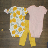 Just One You Made By Carter's Baby Girls' Lemon Top & Bottom Set