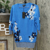 DG2 by Diane Gilman Women's Daisy Sweater Knit Top