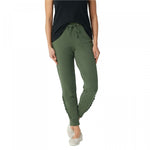 Denim & Co. Women's Active French Terry Joggers With Ruffle Detail