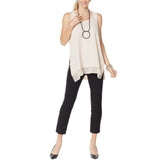 MarlaWynne WynneLayers Women's Plus Size Crepe Tank With Chiffon Hem