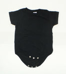 Rabbit Skins 4480 Infant Baby Short Sleeve One Piece Bodysuit Black 18 Months