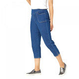 Denim & Co. Women's Pull On V-Yoke Crop Jeans