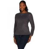 Denim & Co. Women's Chenille Fleece Long-Sleeve Sweatshirt