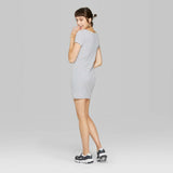 Wild Fable Women's Striped Short Sleeve Crewneck Knit Mini Dress