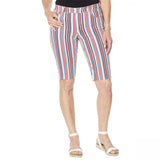 Skinnygirl Women's Carrie Skimmer Shorts Nantucket Stripe 31