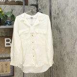 A New Day Women's Long Sleeve Button-Down Utility Top