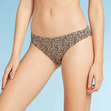 Shade & Shore Women's Ribbed Cheeky Bikini Bottom