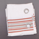 Madison Park Stripe 3M Scotchgard Outdoor Panel Curtain Coral / White 54 X 95