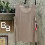 Nina Leonard Women's Plus Size Solid Knit Tank Top