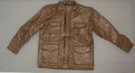 Haband Executive Division Men's Leather Lined Coat Jacket Brown Large