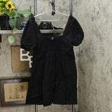 Wild Fable Women's Puff Sleeve Square Neck Smock Back Mini Dress