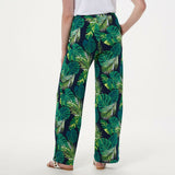 Denim & Co. Women's Tall Pull-On Beach Pants With Side Slits