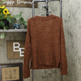 A New Day Women's Symmetrical Rib Knit V-Neck Pullover Sweater