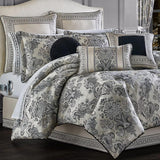 J Queen New York Annette King Size 4-Piece Comforter Set Bedding