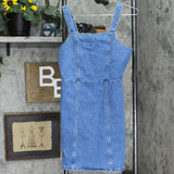 Art Class Girls Denim Sheath Tank Top Dress Blue XXL