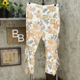 NWT LaBellum By Hillary Scott Womens Ruffled Pant. 640473-Plus Plus 1X