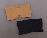 Rhonda Shear 2 Pack Underwire Bandeau Bra Removable Pads Black/ Caramel Large