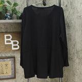 Denim & Co. Plus Size Essentials Heavenly Jersey Hi Low Tunic Top