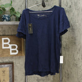 DG2 by Diane Gilman Women's Plus Size Flutter Sleeve T-Shirt