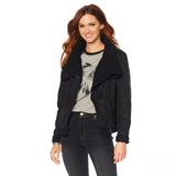 Sheryl Crow Women's Americana Studded Faux Suede and Sherpa Jacket