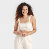 Colsie Women's Lace Bralette Off-White M