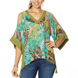 Democracy Women's Plus Size East West Tassel Top