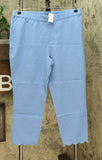 NWT Lemon Way Women's Flawless Twill Scallop Hem Crop Pants 10 14 16